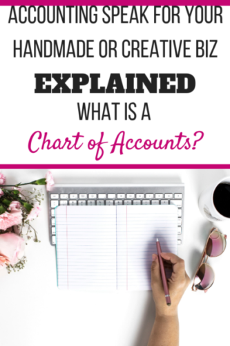 Accounting speak for your handmade/creative biz - What is a Chart of Accounts?