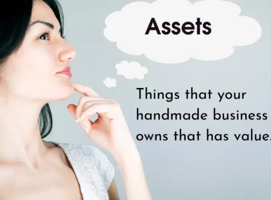 Definition and examples of Assets in a handmade business.