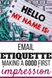 Email etiquette and making a GOOD first impression are so important for your handmade business.