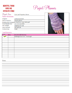 A Project Planner is a great spreadsheet to help you stay organized.
