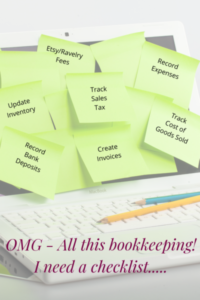 FREE Bookkeeping & Accounting task checklist for handmade or creative business owners