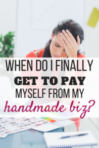 Before you can figure out when you can pay yourself from your handmade or creative biz - you need to have a GOOD bookkeeping system in place.