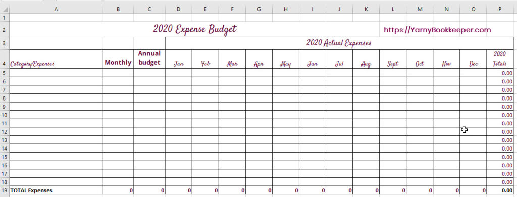How to create an Expense Budget. Step 1 - Create a simple spreadsheet.