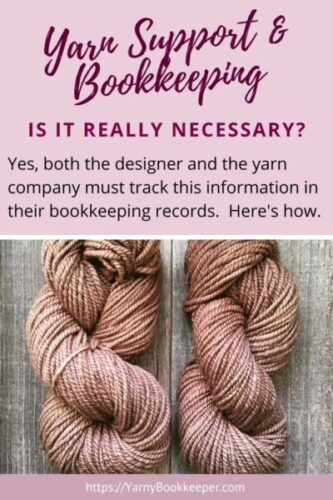 Yarn support and bookkeeping - is it even necessary? Yes, you've just entered into a barter transaction. Read more here.