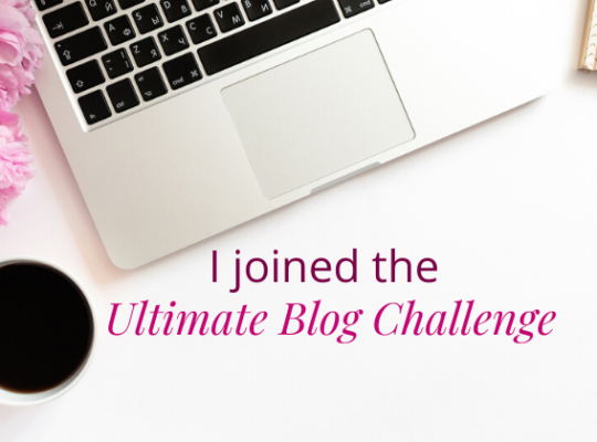 I joined the Ultimate Blog Challenge
