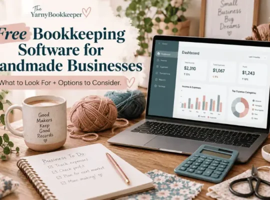 Free bookkeeping software options for handmade business owners