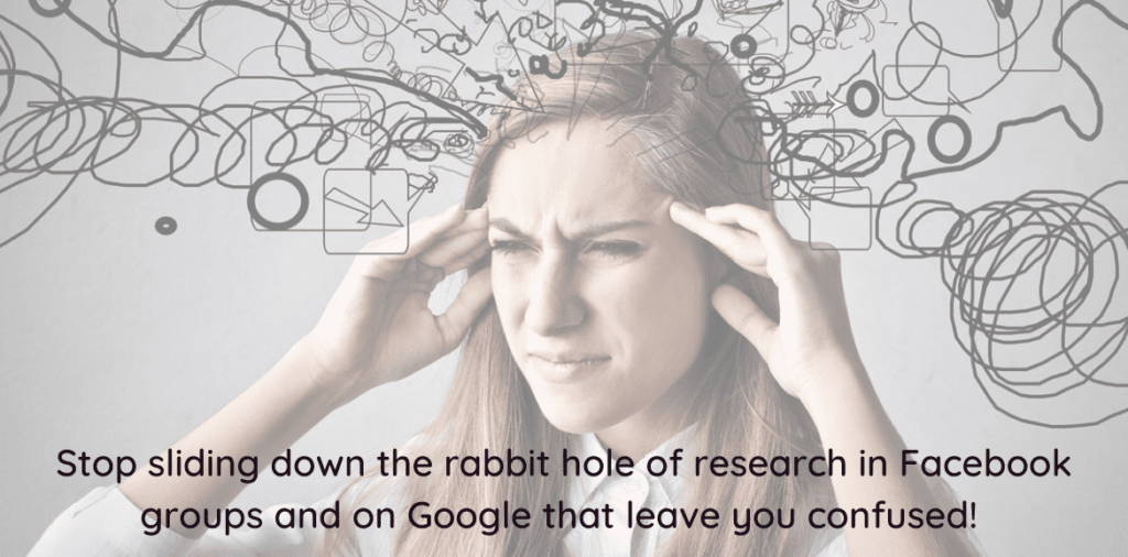 Stop sliding down the rabbit hole of research in Facebook Groups and on Google that leave you confused - sign up for the Bookkeeping Essentials for your handmade business course