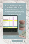 Vertical Pinterest pin illustrating a bookkeeping spreadsheet system designed for handmade businesses, focused on tracking income, expenses, materials, finished inventory, and tax-ready numbers.