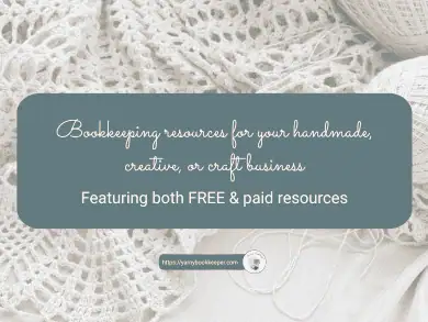 an image of a crochet doily with a text overlay that says "Handmade, Creative, & Craft Business Resources"