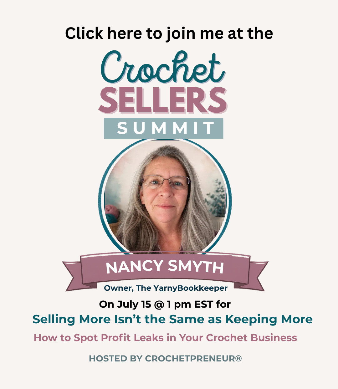 Join me at the Crochet Sellers Summit