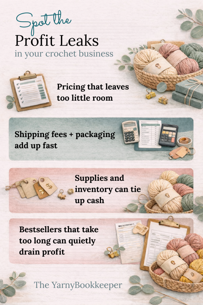 Spot profit leaks in your crochet business